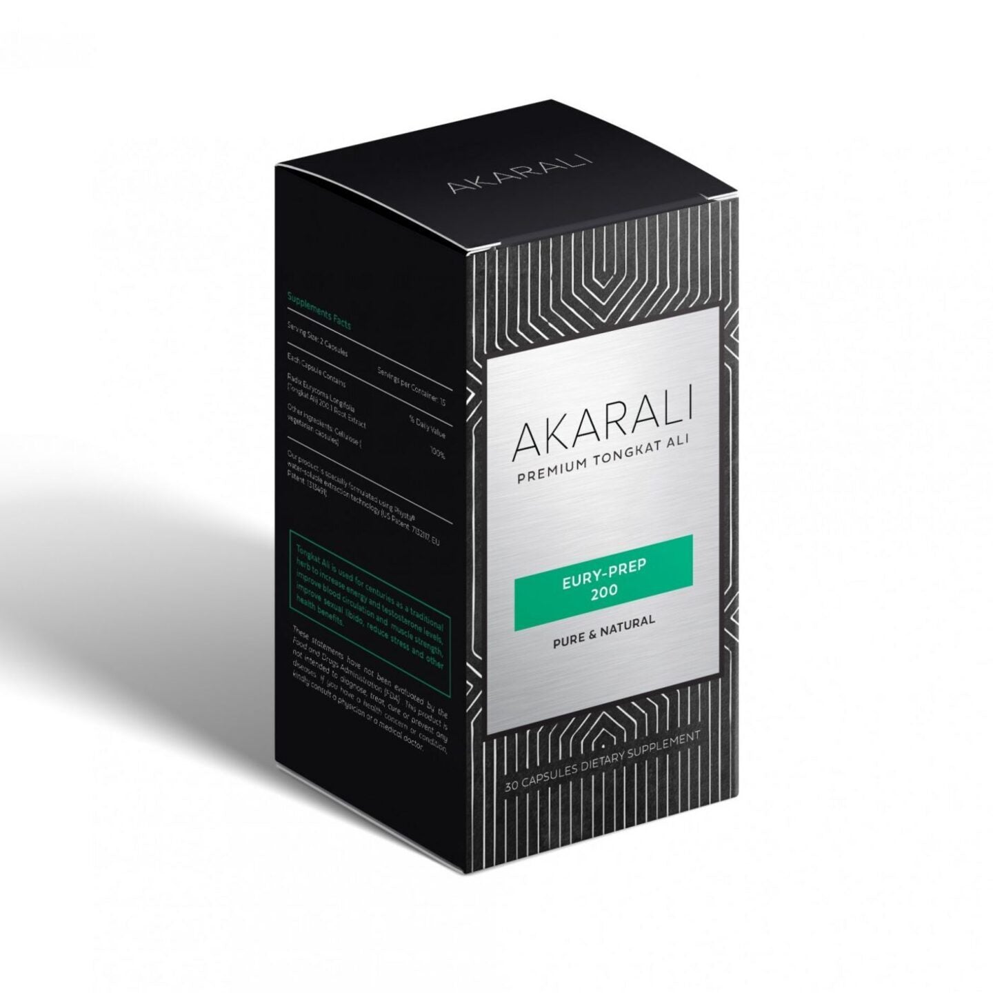 Tongkat Ali Standardized Hot Water Root Extract | 60 capsules