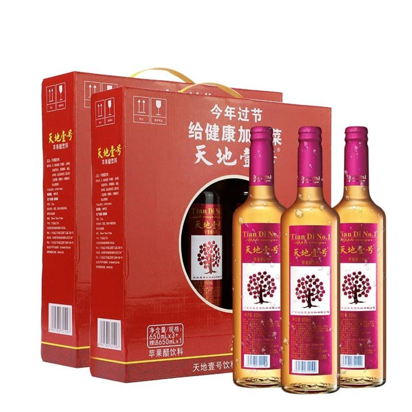Tian Di No. 1 Apple Vinegar 650ml/bottle